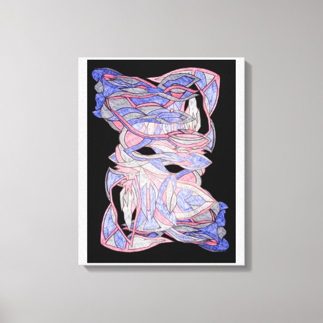 Abstract Woven Spirit Canvas Art (Front)