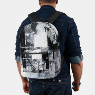 Abstract Wraps 10 Printed Backpack