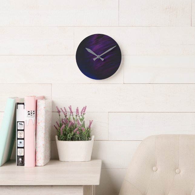 Abstract Wraps 12 Round Clock (Reading Room)