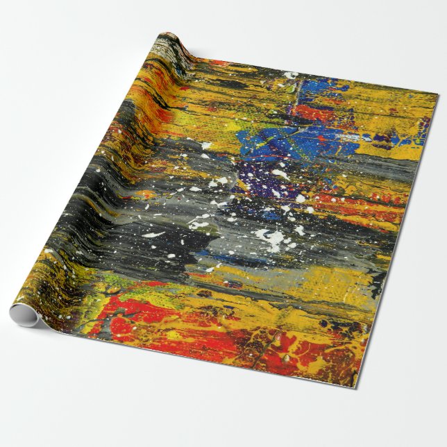 Abstract Wraps 1 Wrapping Paper (Unrolled)