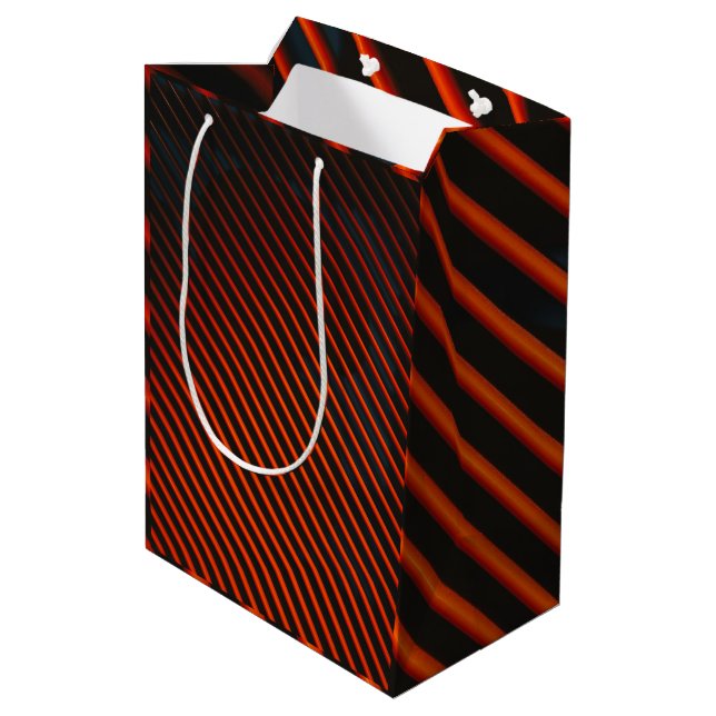 Abstract Wraps 3 Medium Gift Bag (Back Angled)