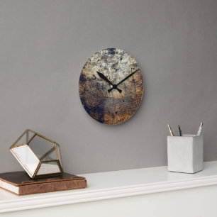Abstract Wraps 8 Round Clock