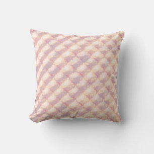 Abstract yellow and pink glowing pattern cushion