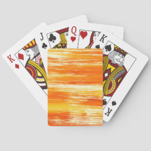 Abstract yellow background from watercolor playing cards