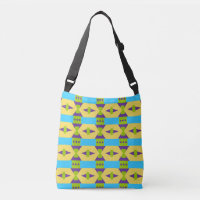 Abstract Yellow Green and Blue Pattern with Dots