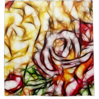 Abstract Yellow Light Rose Artistic Floral Glow