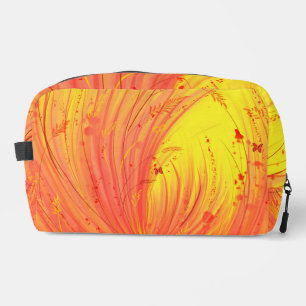 Abstract yellow orange Enchanted Garden Dopp Kit