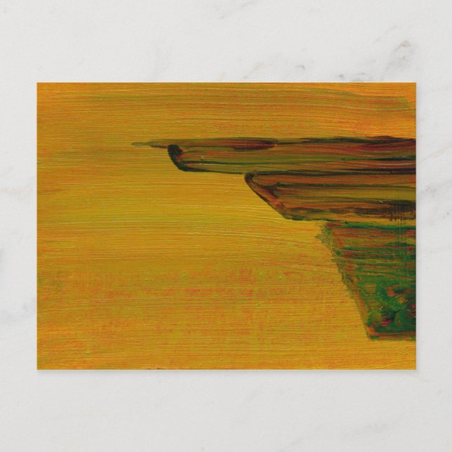 Abstract Yellow Post Card (Front)