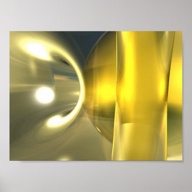 Abstract Yellow Poster (Front)