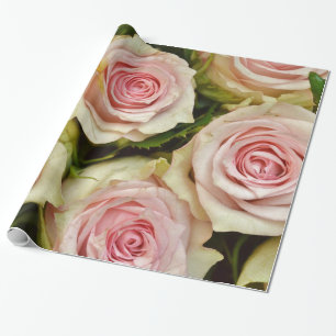 Abstract Yellow Roses Garden Elegant Floral Wrapping Paper