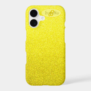 Abstract Yellow sparkle Monogram