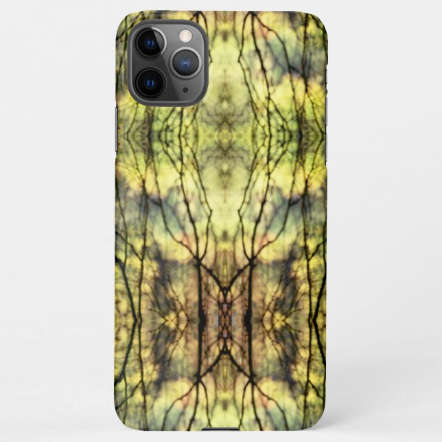 Abstract Yellow Trees. iPhone Case (Back)