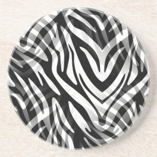 Abstract Zebra Coaster