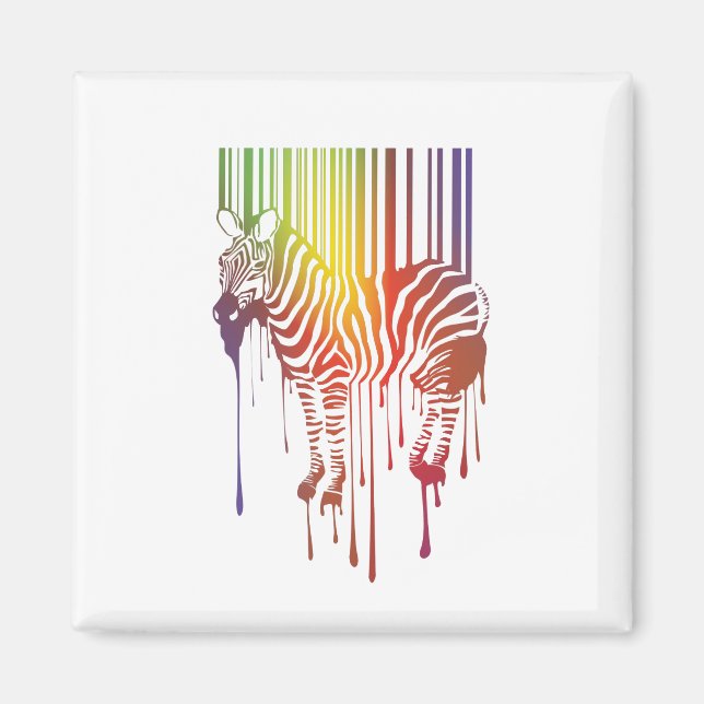 abstract zebra magnet (Front)