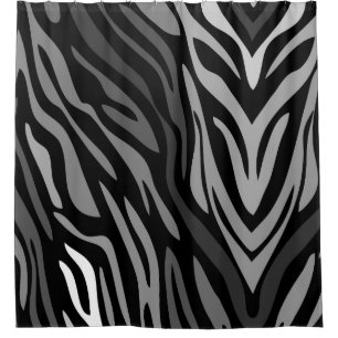 Abstract zebra rainbow cool Pattern Shower Curtain