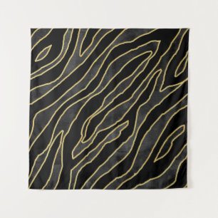 Abstract zebra striped. Animal print illustration  Tapestry