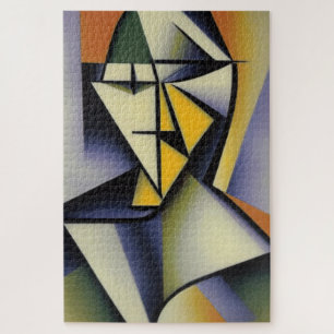 Abstract Zen Cubist Jigsaw Puzzle