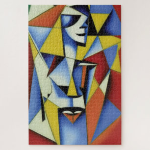 Abstract Zen Cubist Jigsaw Puzzle