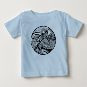 Abstract Zendala On Circle Baby T-Shirt