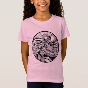 Abstract Zendala On Circle T-Shirt