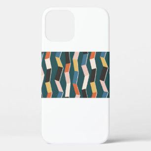 Abstract zig zag seamless pattern,hand painted irr iPhone 12 case