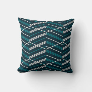 Abstract zigzag: elegant vintage geometric. cushion