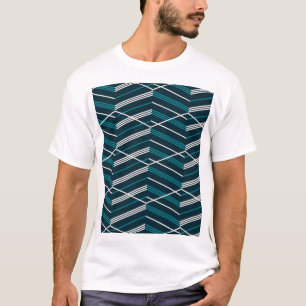 Abstract zigzag: elegant vintage geometric. T-Shirt
