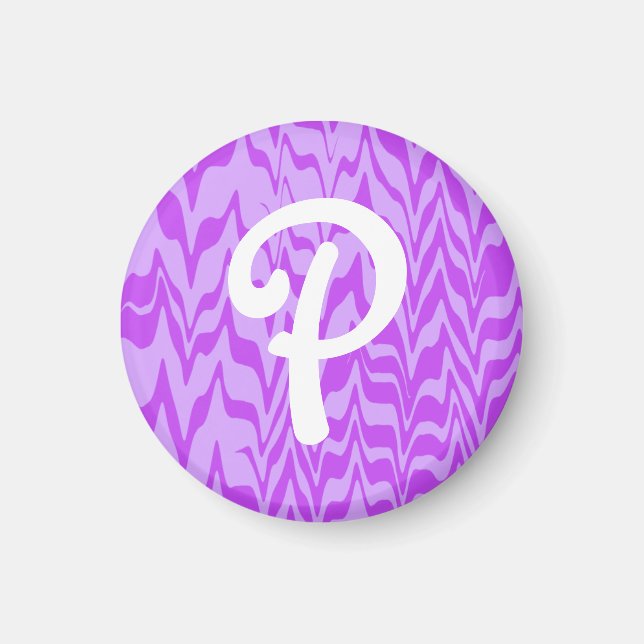 Abstract ZigZag Swirl Magnet (Front)
