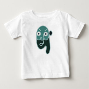 Abstract Zombie Face Baby T-Shirt