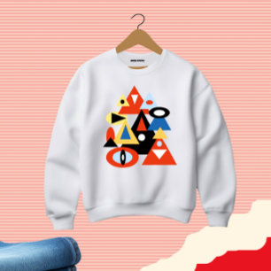 Abstracted artwork sweatshirt