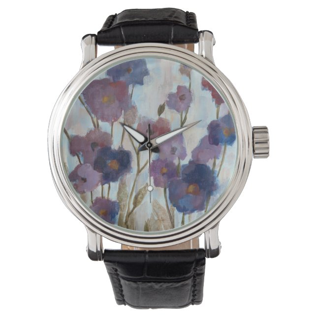 Abstracted Florals In Purple Watch (Front)