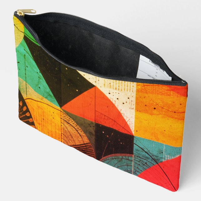 Abstracted Graphics Accessory Pouch (Open)