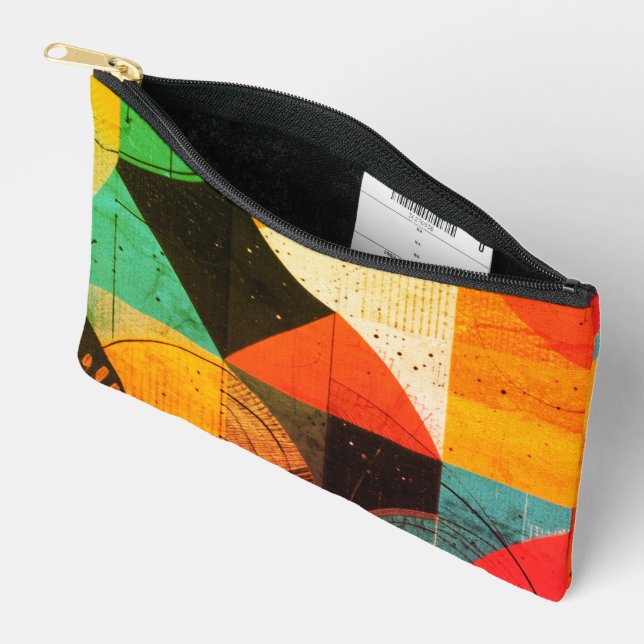 Abstracted Graphics Accessory Pouch (Open)