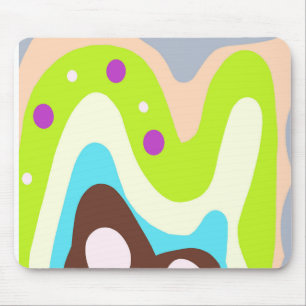 Abstracted painted mouse mat