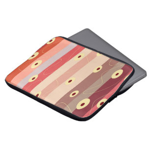Abstracted pattern laptop sleeve
