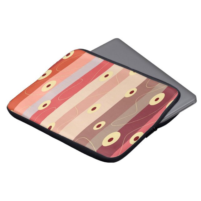 Abstracted pattern laptop sleeve (Front Top)