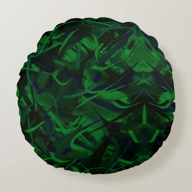 Abstracted Round Cushion (Front)