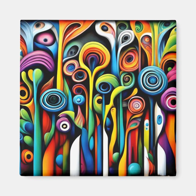 Abstracti Foliagi 1 Magnet (Front)