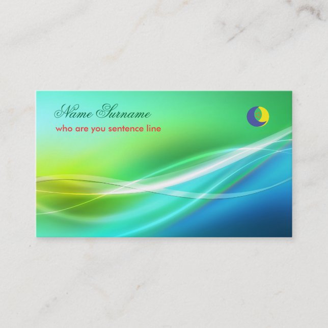 abstraction beautiful business card (Front)