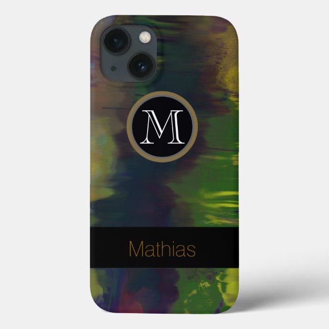abstraction monogrammed Case-Mate iPhone case (Back)