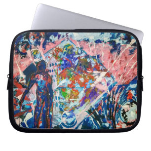 abstraction, space, universe, aliens laptop sleeve
