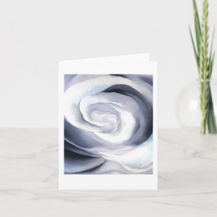 Abstraction White Rose by Georgia O'Keeffe, Card