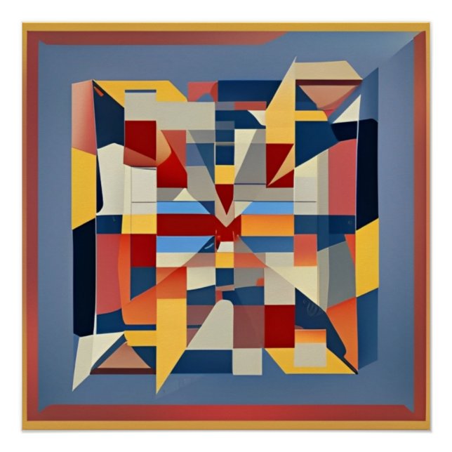 Abstracto Multicolor Poster (Front)