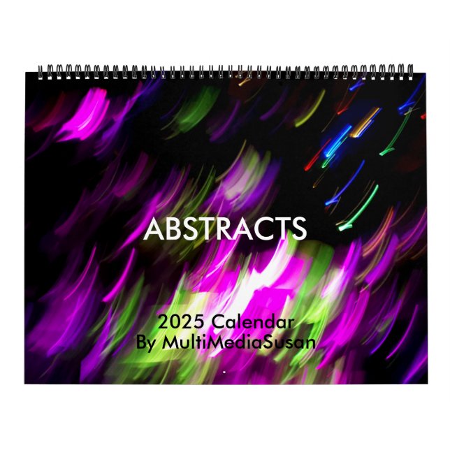 Abstracts 2025 Calendar - MultiMediaSusan (Cover)