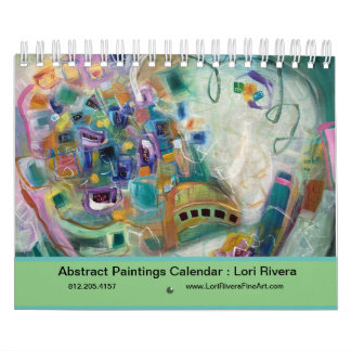 Abstracts Calendar by Artist Lori Rivera
