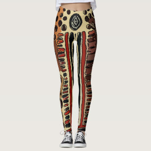 Abstracts Grey Circle, Matisse style, Leggings