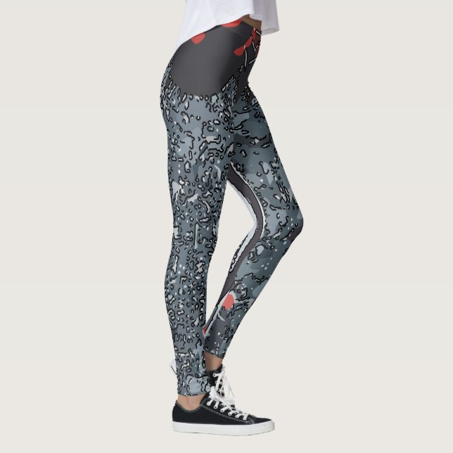 Abstracts Greys Matisse style, Leggings (Right)
