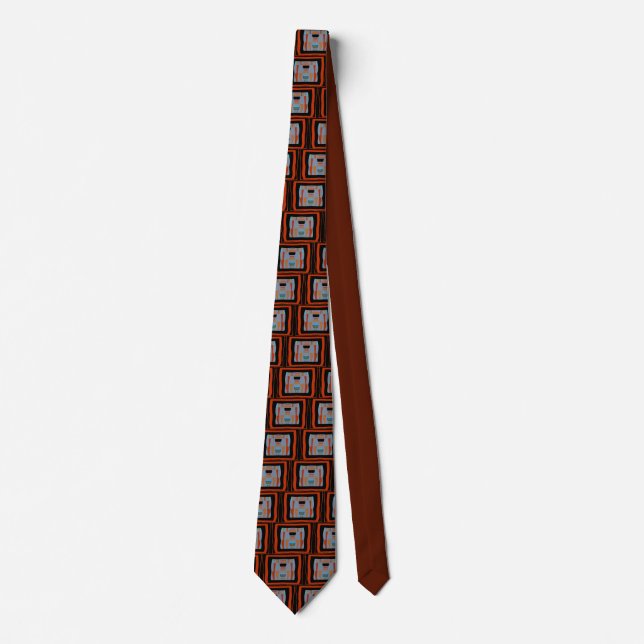 Abstracts in Black Square Tie (Front)