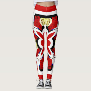 Abstracts Shapes Japanese style, Leggings