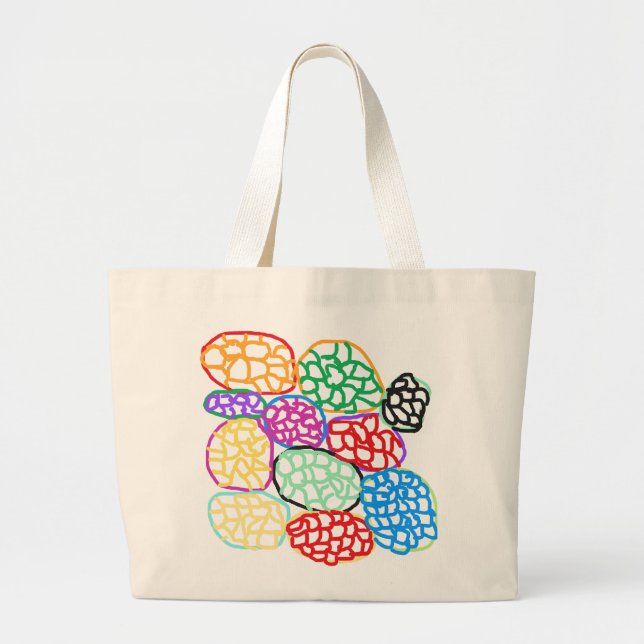 Abstrak6 Large Tote Bag (Front)